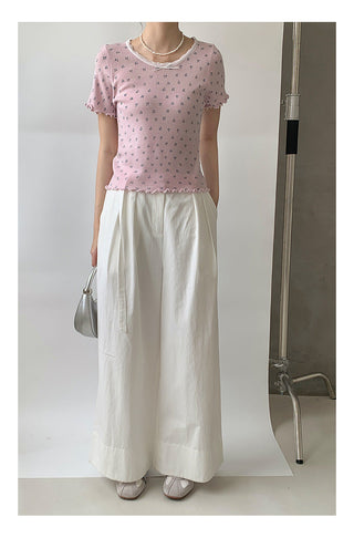 Wide-leg suit pants