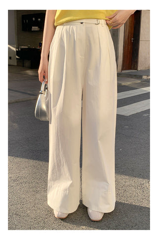 Wide-leg suit pants