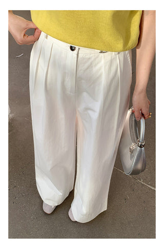 Wide-leg suit pants