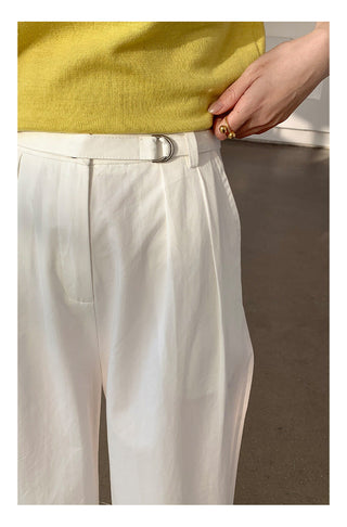 Wide-leg suit pants