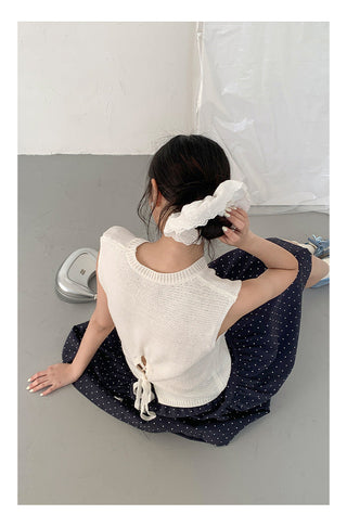 Lace back tank