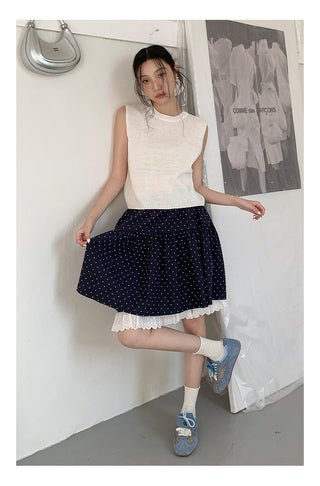 Lace back tank