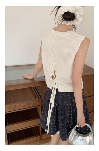 Lace back tank