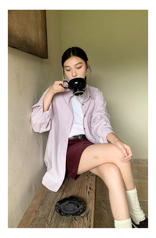 Cotton basic shirt