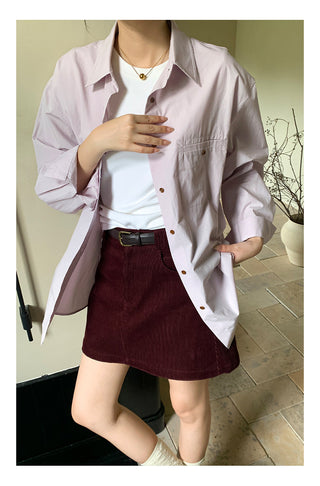 Cotton basic shirt