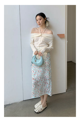 Floral A-line Skirt