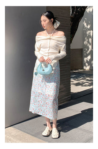 Floral A-line Skirt