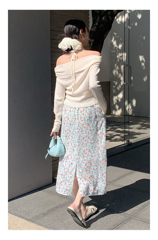 Floral A-line Skirt