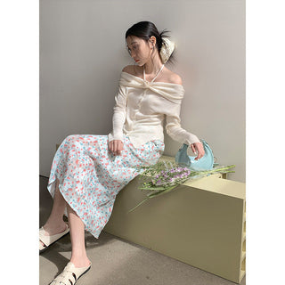 Floral A-line Skirt