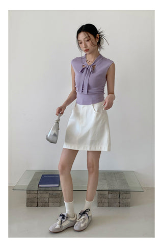 Lace-up waistcoat