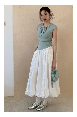 Lace-up waistcoat