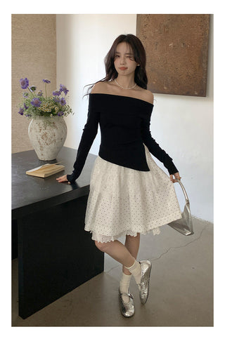 Polka dot cake skirt
