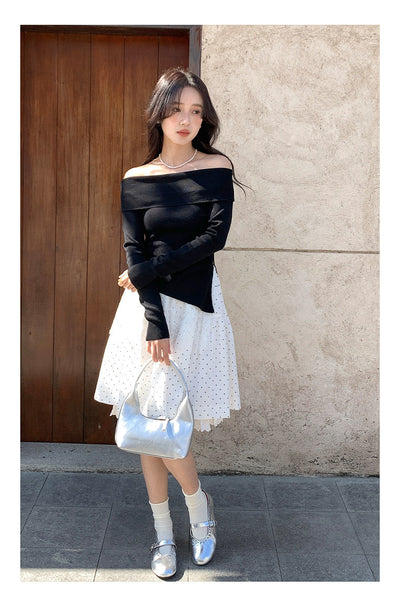Polka dot cake skirt