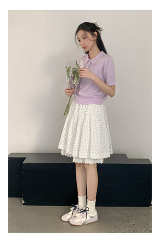 Polka dot cake skirt