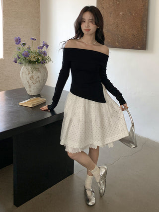 Polka dot cake skirt