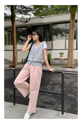 Wool sleeveless vest
