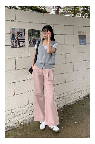 Wool sleeveless vest