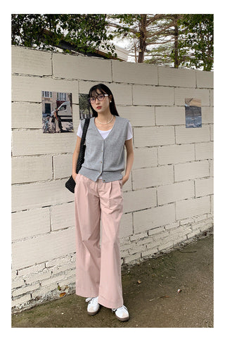 Wool sleeveless vest