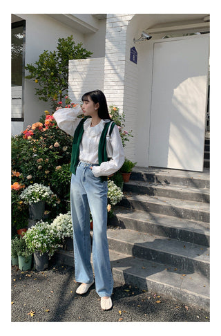 Wool sleeveless vest