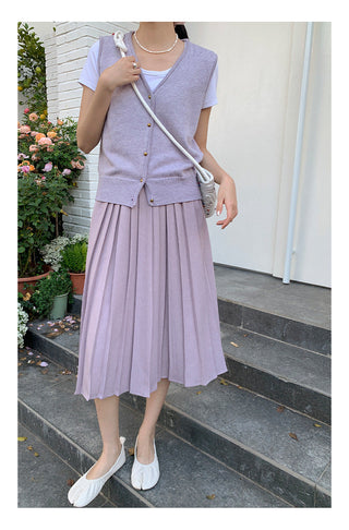 Wool sleeveless vest