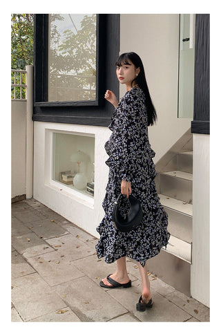 French bell sleeve Dress