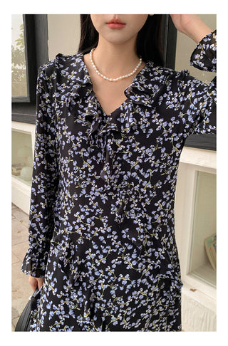 French bell sleeve Dress