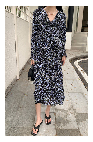 French bell sleeve Dress