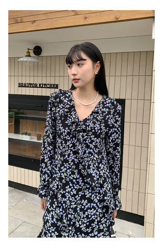 French bell sleeve Dress