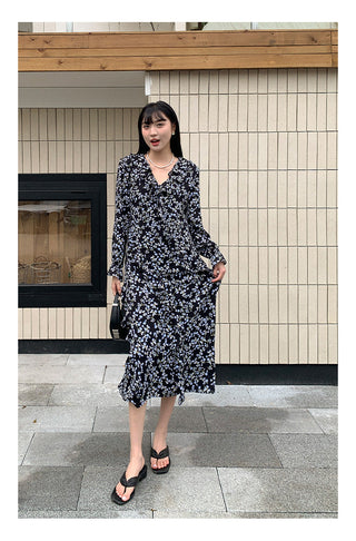 French bell sleeve Dress