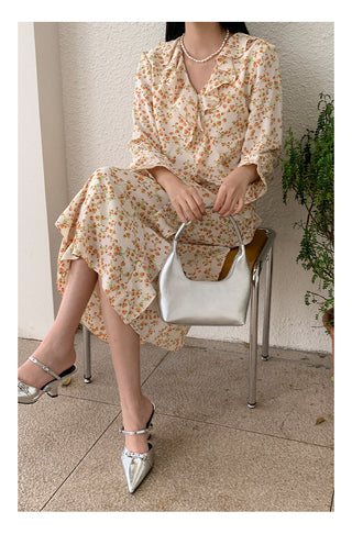 French bell sleeve Dress