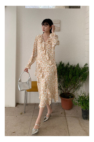 French bell sleeve Dress