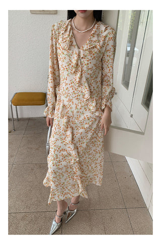 French bell sleeve Dress