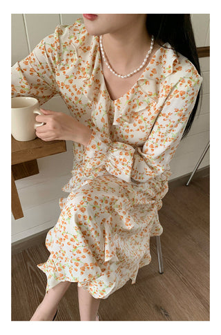 French bell sleeve Dress