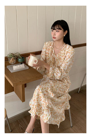 French bell sleeve Dress