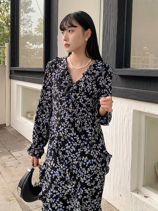 French bell sleeve Dress