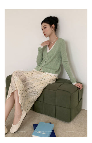 Polka A-line Skirt