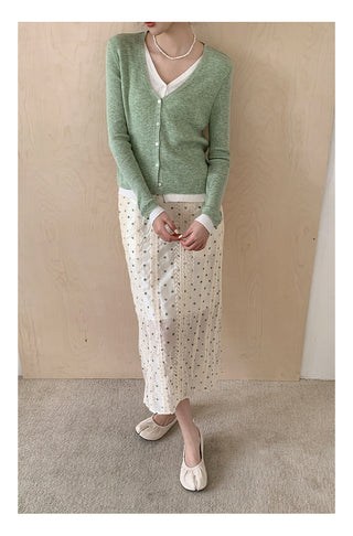 Polka A-line Skirt