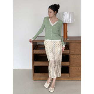 Polka A-line Skirt