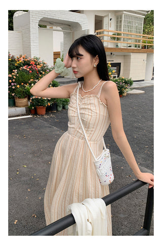 Miu striped Long dress