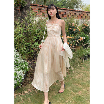 Miu striped Long dress