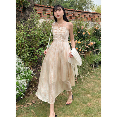 Miu striped Long dress