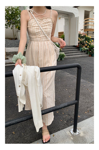 Miu striped Long dress