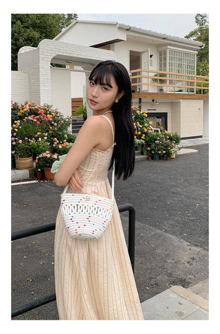 Miu striped Long dress