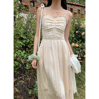 Miu striped Long dress
