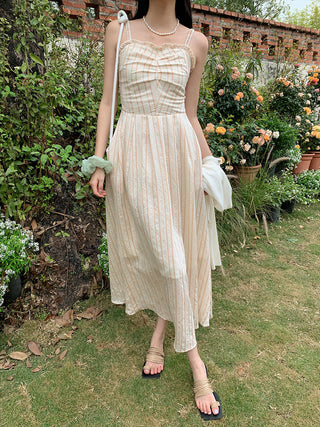 Miu striped Long dress