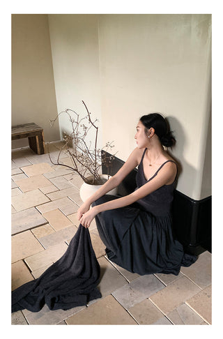 Wool midi skirt