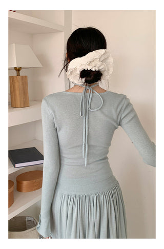 Rose V-neck sweater