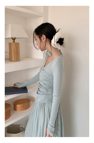 Rose V-neck sweater