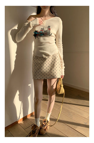Bobo polka skirt