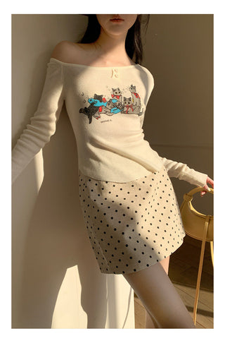 Bobo polka skirt